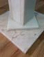 Marble side tables - pair - SOLD